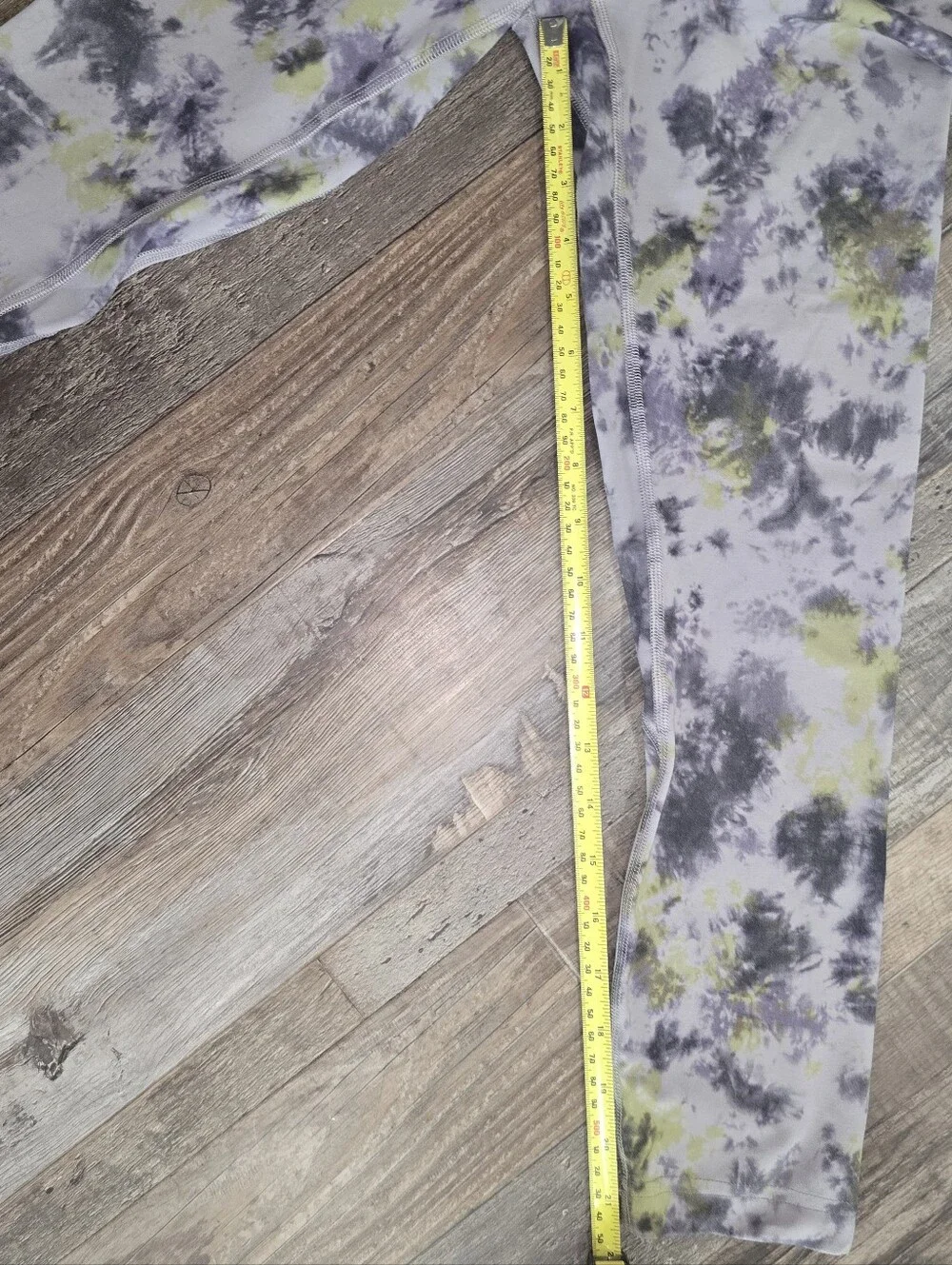 Lululemon Align High-Rise Radial Tie Dye Mauve Grey Multi Crop Leggings Size: 2